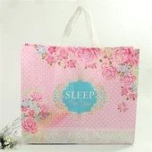 Ultrasonic gwo gwosè ki pa tise Tote Shopping Bag Pwovizyon pou